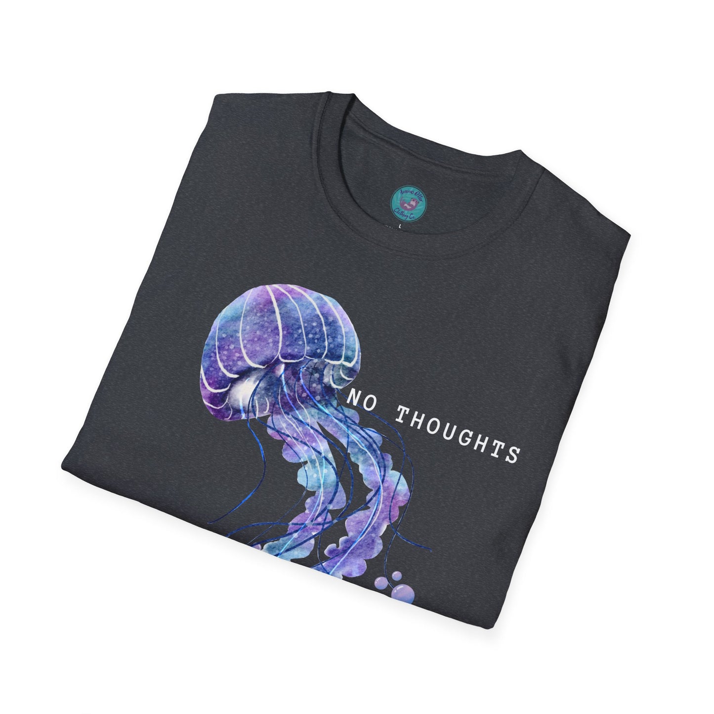 Jellyfish Graphic Tee- No thoughts Just float