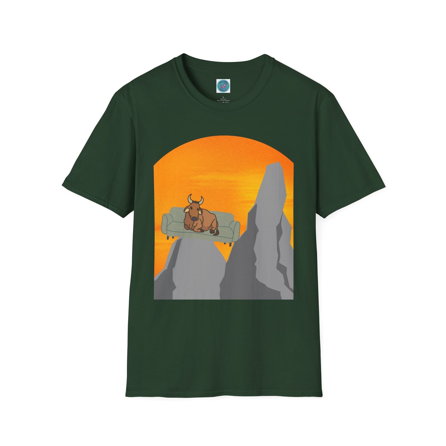 "Cowch Potato" at Sunset Graphic Tee