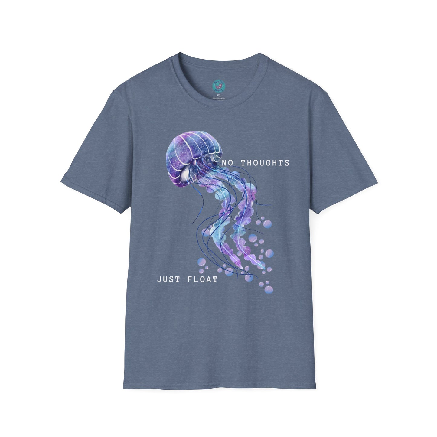 Jellyfish Graphic Tee- No thoughts Just float