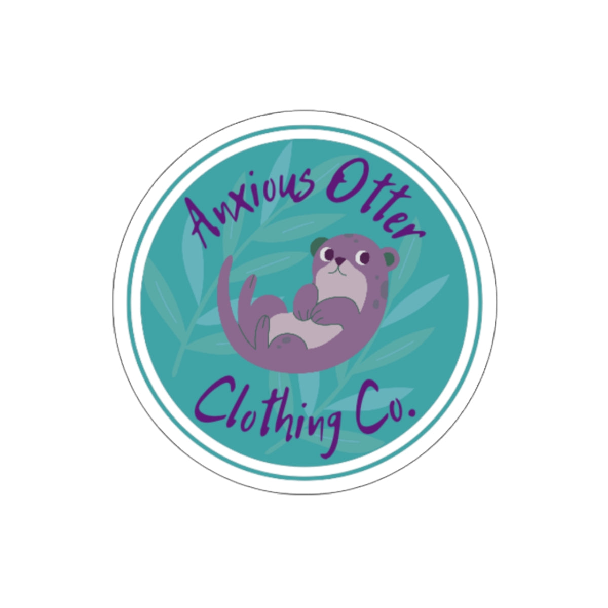 Anxious Otter Clothing Co. Sticker