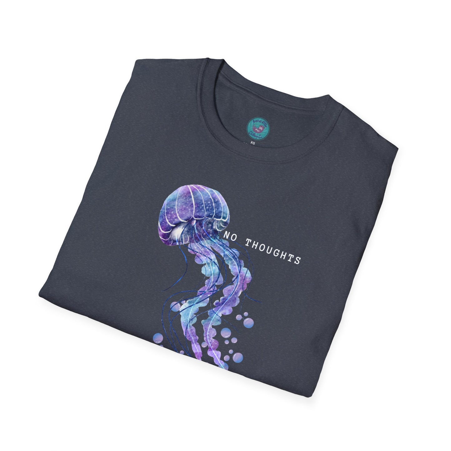 Jellyfish Graphic Tee- No thoughts Just float