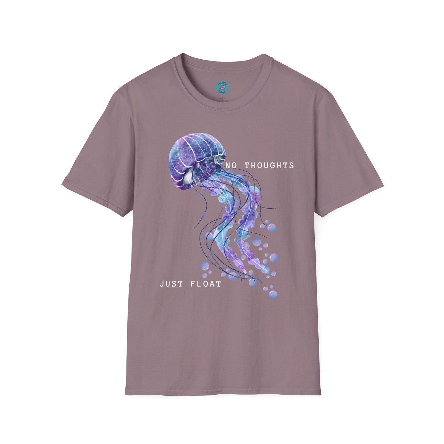 Jellyfish Graphic Tee- No thoughts Just float