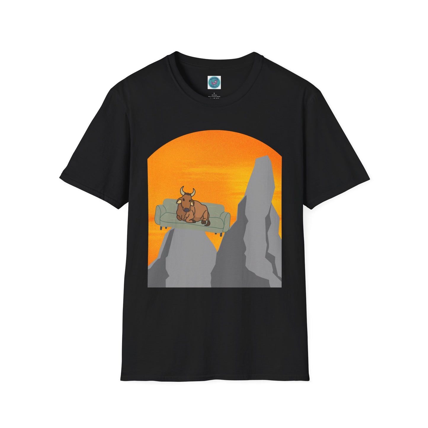 "Cowch Potato" at Sunset Graphic Tee